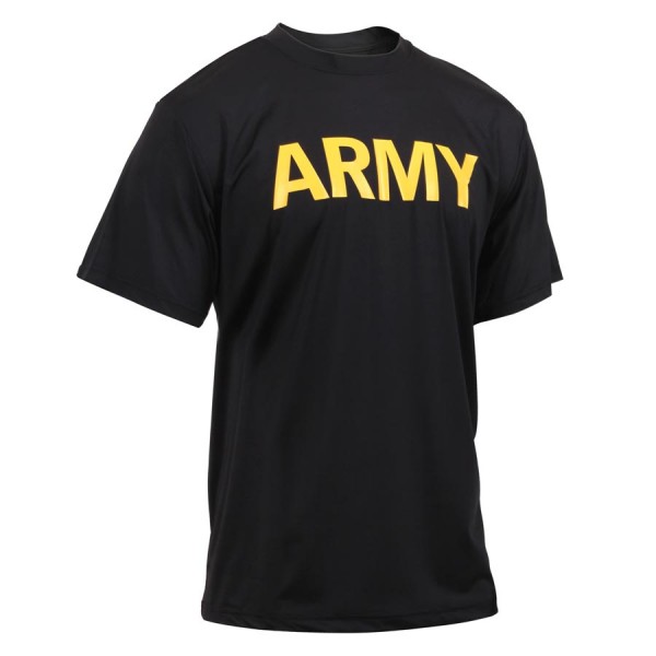 Tričko army pánske s nápisom ARMY ČIERNÉ